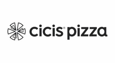 Cicis Pizza logo with stylized pizza slice graphic.