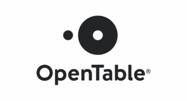 OpenTable logo in charcoal, featuring a stylised circle design above the text "OpenTable".