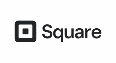 Square logo in charcoal, featuring a stylised square icon next to the word "Square".