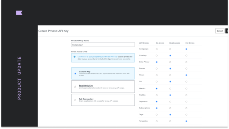 New scopes for private API keys are here.