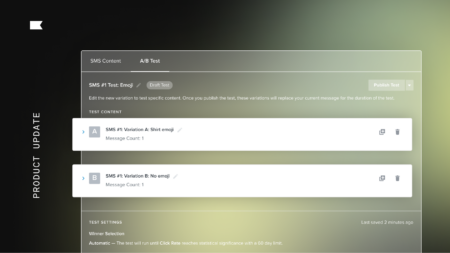 Find out what texts perform best with SMS A/B testing.