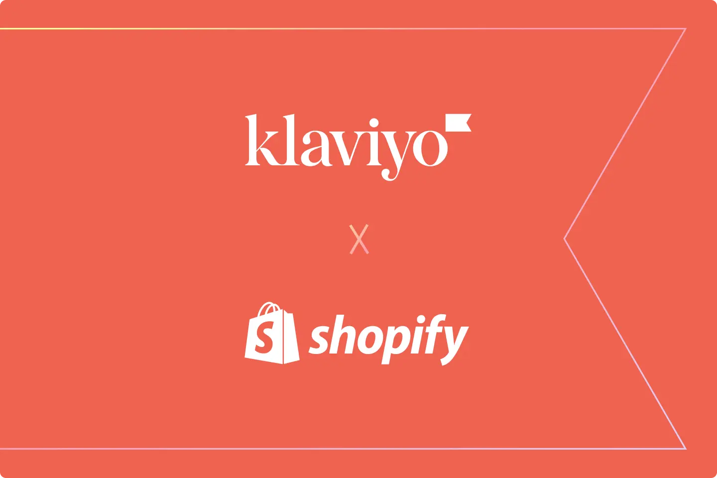 Klaviyo x Shopify on a poppy background