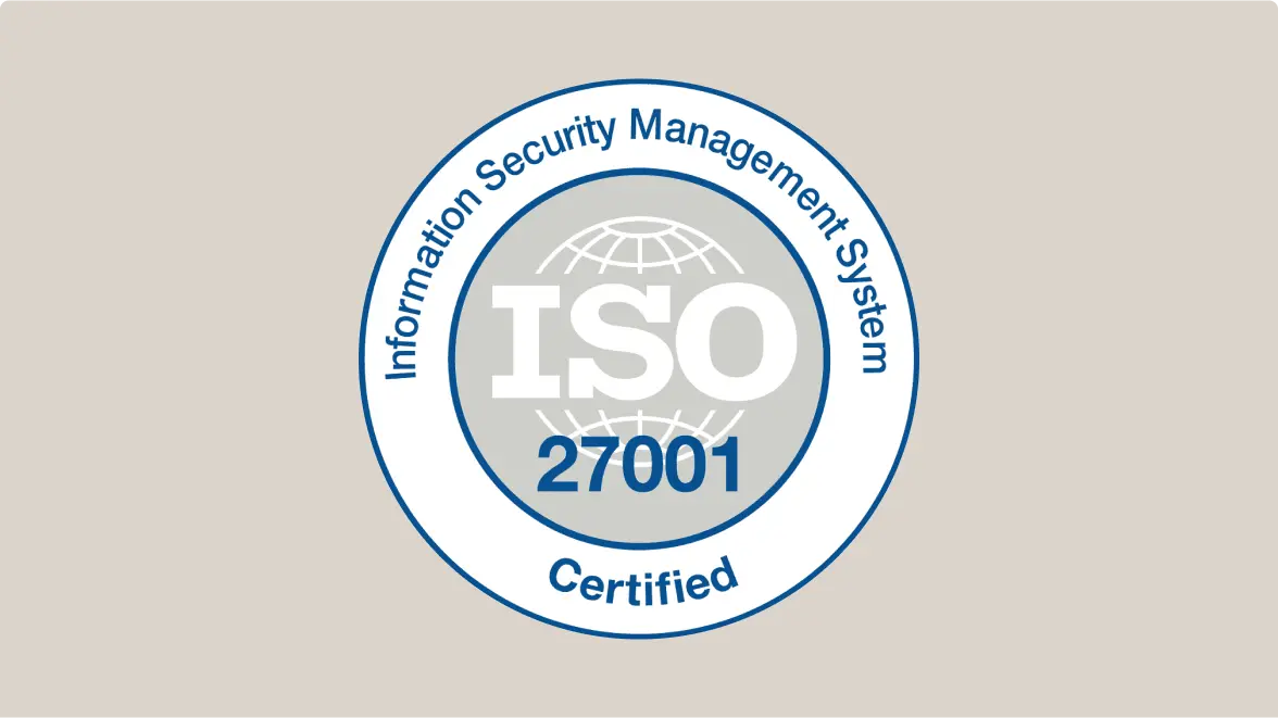 ISO27001 certified badge