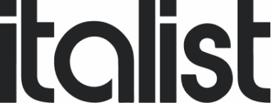 Italist logo in lowercase black letters.